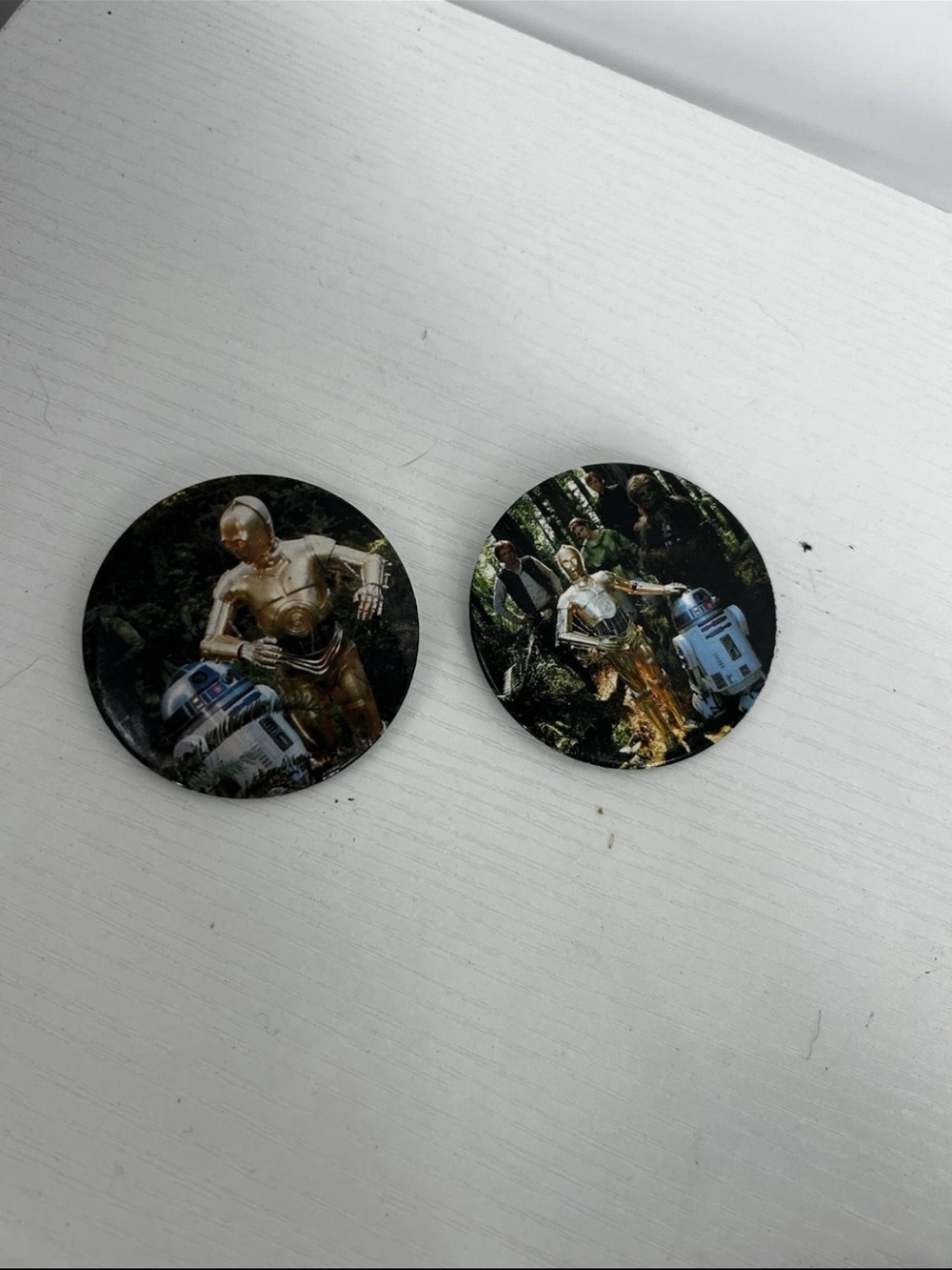 Set 2 Pins Pin back C-3PO and R2-D2 from Star Wars: Return of the Jedi (1983)
